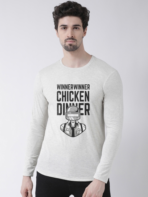 

Friskers Men Grey Printed Round Neck T-shirt