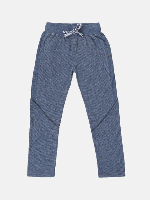 

Lil Tomatoes Boys Navy Blue Striped Track Pants
