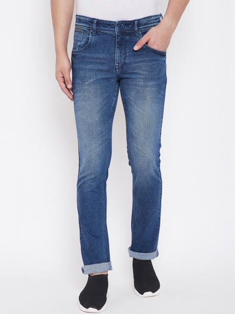 

American Archer Men Blue Slim Fit Low-Rise Clean Look Stretchable Jeans