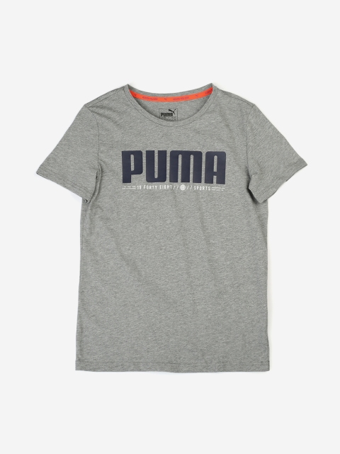 

Puma Boys Grey Printed Round Neck T-shirt