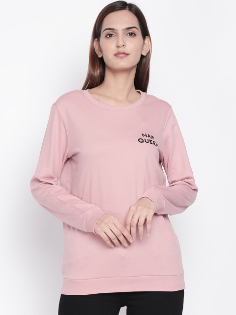 

Dreamz by Pantaloons Women Pink Printed Round Neck T-shirt