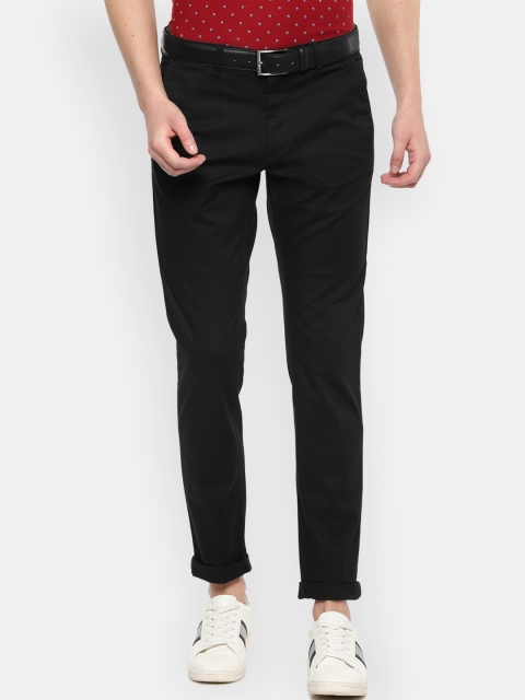 

Van Heusen Sport Men Black Slim Fit Solid Regular Trousers