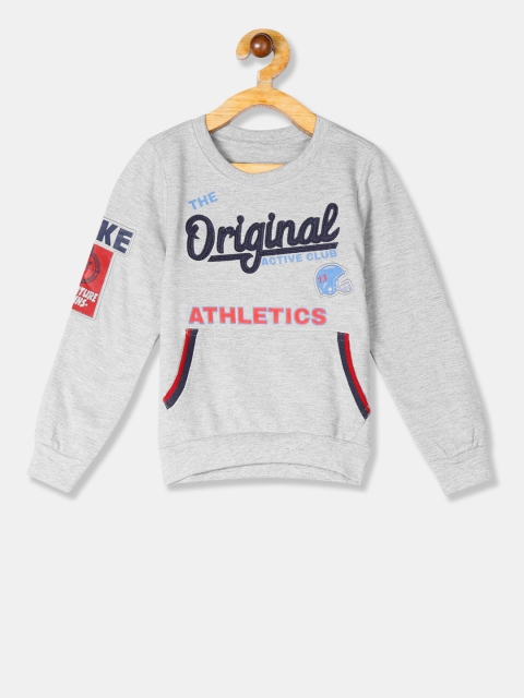 

Cherokee Boys Grey Printed Applique Detailed Sweatshirt