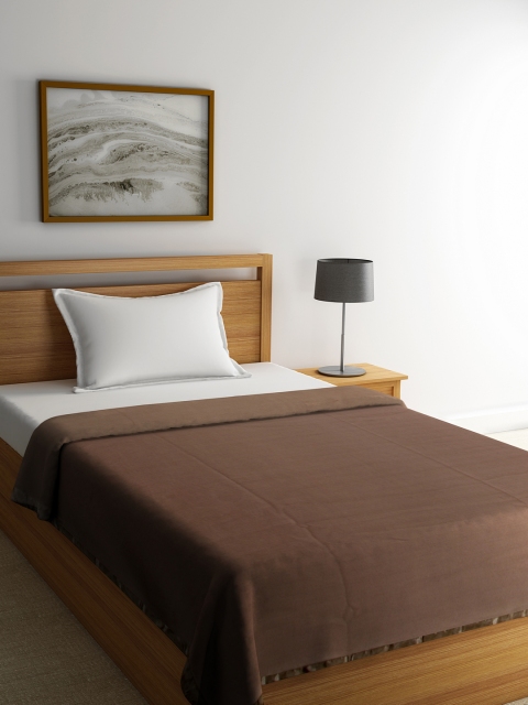 

Portico New York Brown Solid AC Room 300 GSM Single Bed Blanket