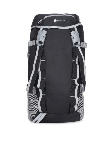 

Impulse Unisex Black & Grey Solid Majestic Rucksack