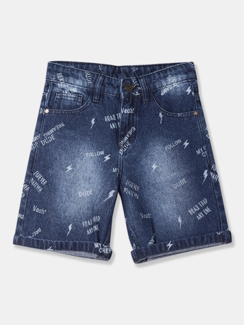 

Cherokee Boys Blue Washed Regular Fit Denim Shorts