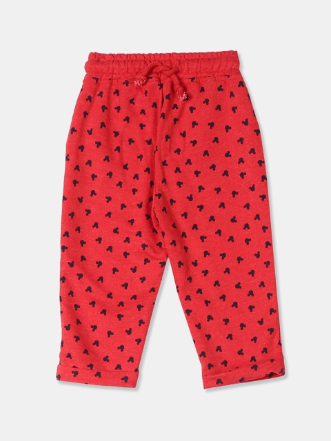 

Colt Boys Red Mickey Mouse Print Track Pant