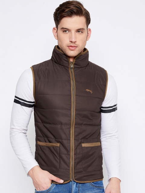 

JUMP USA Men Coffee Brown Solid Lightweight Puffer Jacket
