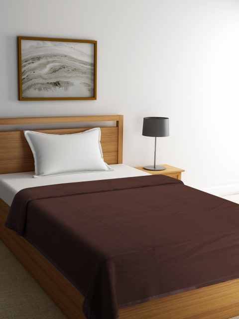 

Portico New York Brown Solid AC Room 300 GSM Single Bed Blanket