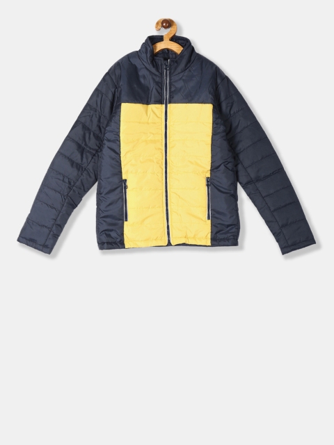 

Cherokee Boys Yellow & Grey Colourblocked Puffer Jacket