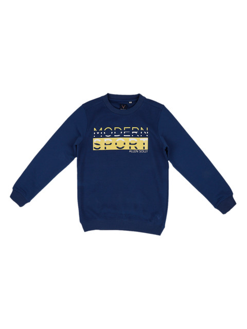 

Allen Solly Junior Boys Navy Blue & Yellow Printed Sweatshirt