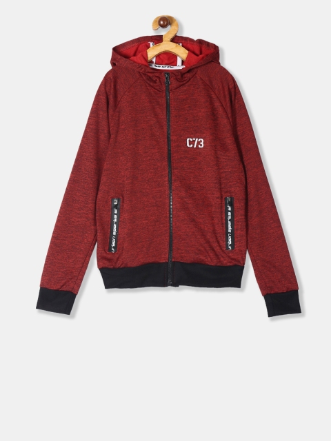 

Cherokee Boys Red Printed Hooded Sweatshirt