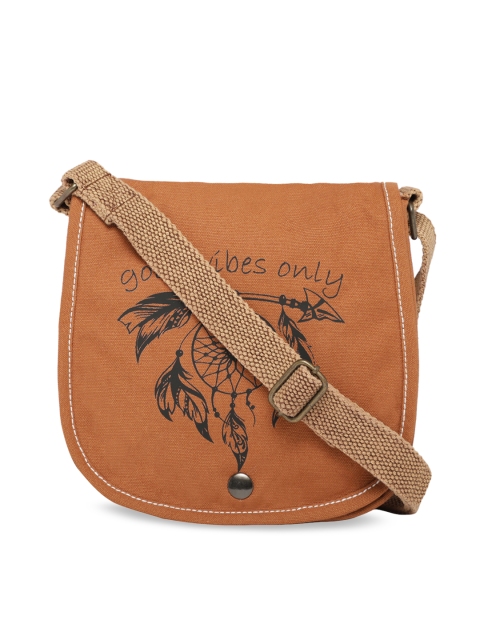 

The House of Tara Brown Printed Sling Bag