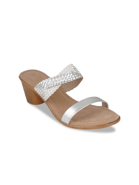 

pelle albero Women Silver-Toned Woven Design Heels