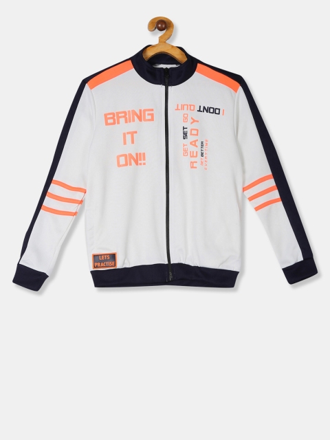 

Cherokee White Boys Printed Bomber Jacket