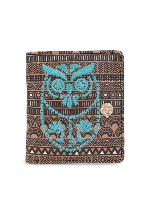 

Chumbak Women Brown Printed Two Fold Wallet