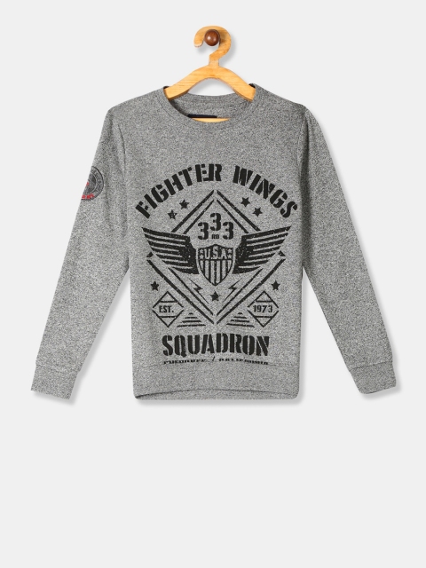 

Cherokee Boys Grey Printed Sweatshirt