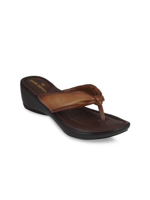 

pelle albero Women Tan Brown Solid Leather Heels