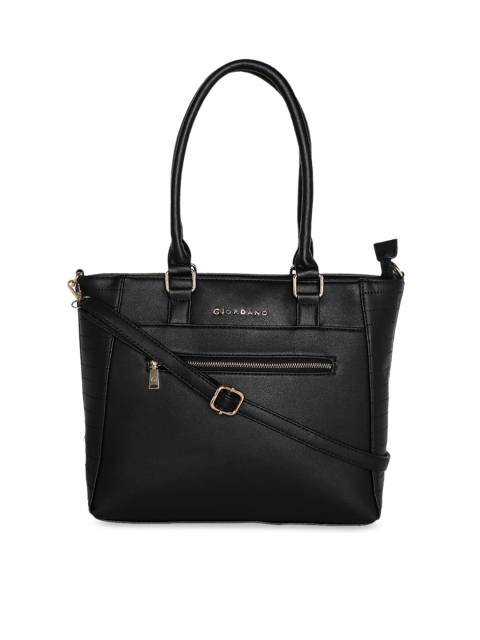 GIORDANO Black Solid Handheld Bag