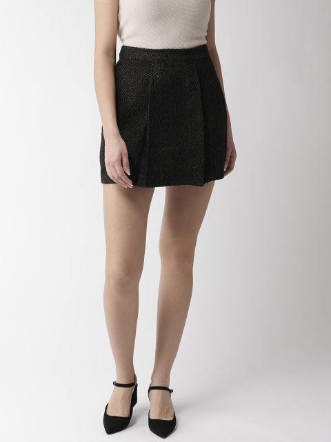 

MIWAY Women Black Printed Mini Pencil Skirt