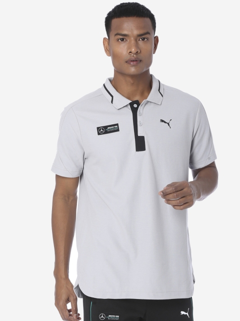

PUMA Motorsport Men Off-White Solid Mercedes Team Polo Collar T-shirt