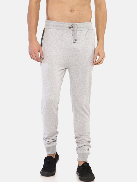 

Masculino Latino Men Grey Melange Solid Pure Cotton Joggers
