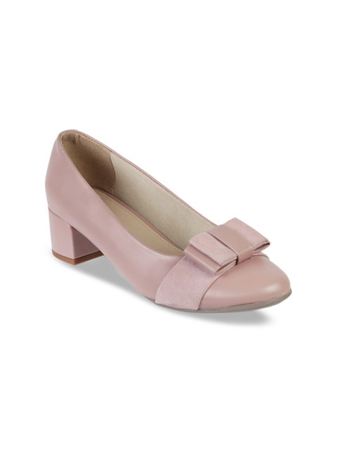 

LEMON & PEPPER Women Pink Solid Pumps