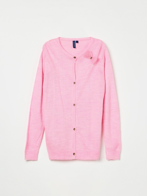 

Fame Forever by Lifestyle Girls Pink Solid Cardigan Sweater