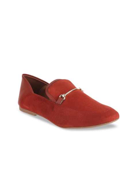 

LEMON & PEPPER Women Rust Orange Loafers