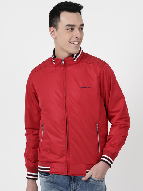 

Monte Carlo Men Red Striped Padded Jacket
