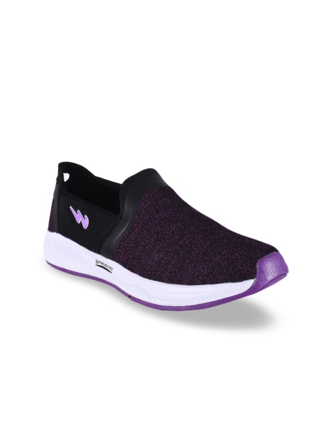 

Campus Women Black Mesh Lotus Running Shoes