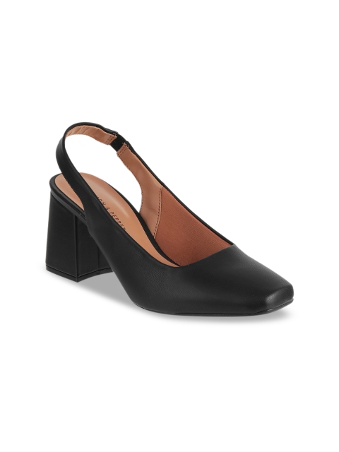 

LEMON & PEPPER Women Black Solid Pumps