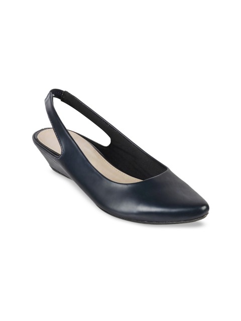 

LEMON & PEPPER Women Blue Solid Pumps