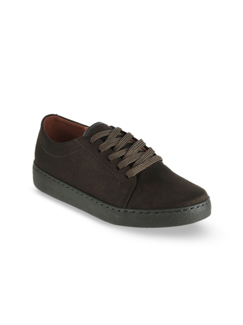 

LEMON & PEPPER Women Olive Brown Sneakers