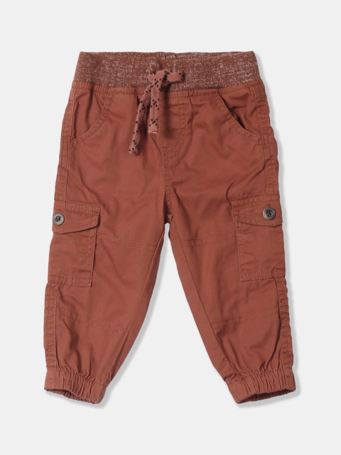 

Donuts Boys Rust Brown Solid Regular Fit Joggers