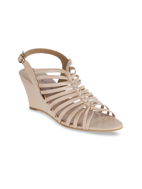 

LEMON & PEPPER Women Beige Solid Heels