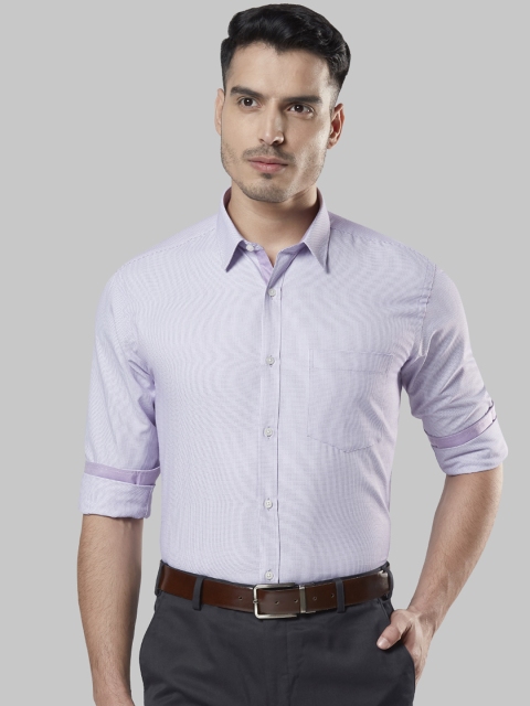 

Next Look Men Lavender Slim Fit Printed Formal Shirt
