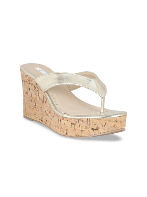 

ELLE Women Gold-Toned Solid Heels