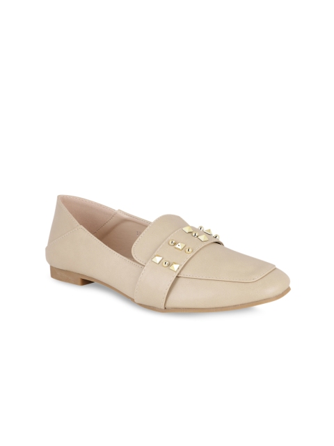 

ELLE Women Beige Solid Loafers
