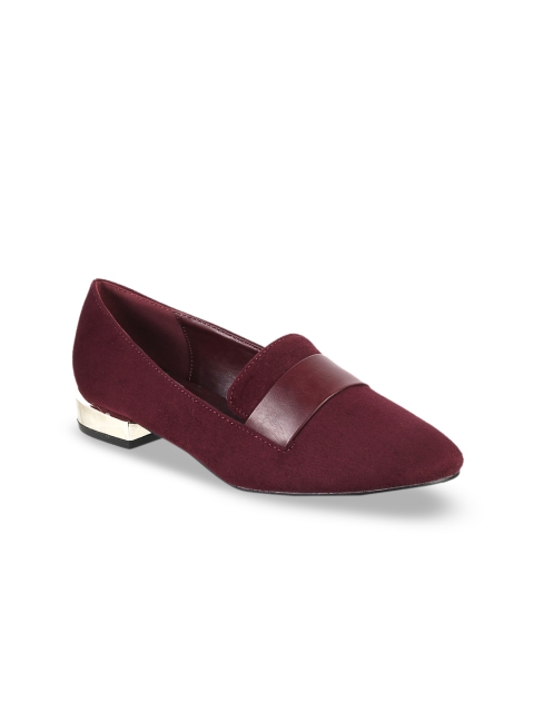 

LEMON & PEPPER Women Purple Solid Flat Shoes