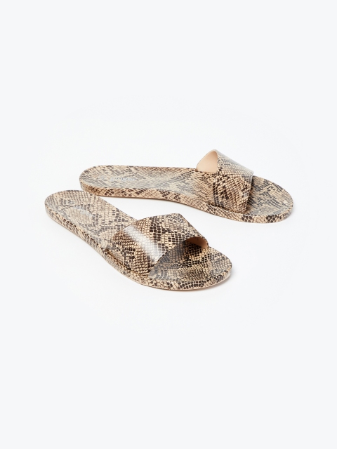 

Ginger by Lifestyle Women Beige Printed Sliders