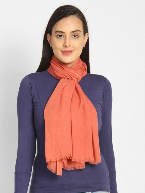 

Aditi Wasan Women Coral Solid Stole