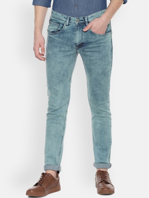 

V Dot Men Blue Skinny Fit Mid-Rise Clean Look Stretchable Jeans