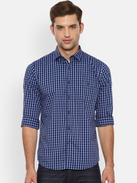 

Louis Philippe Sport Men Blue Slim Fit Checked Casual Shirt