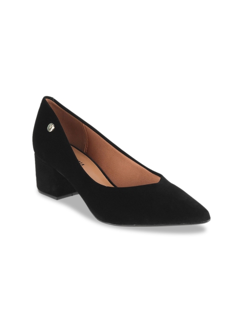 

LEMON & PEPPER Women Black Solid Pumps