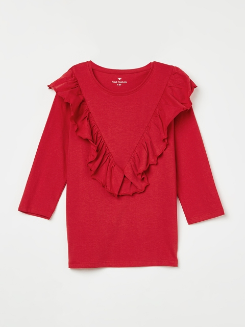 

Fame Forever by Lifestyle Girls Red Solid Top