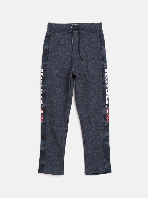 

Octave Boys Navy Blue Solid Paneled Track Pants