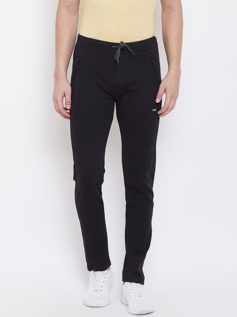 

Okane Men Black Solid Slim Fit Track Pants