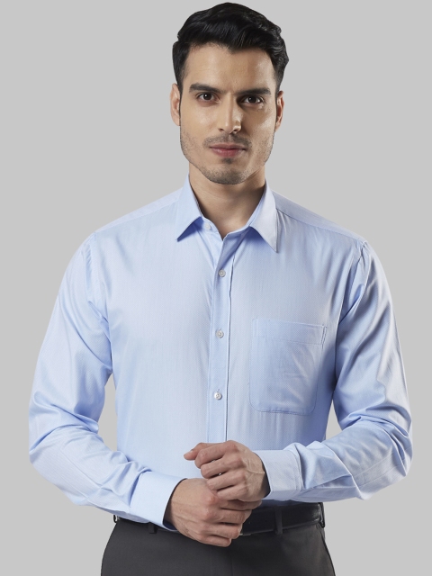 

Raymond Men Blue Slim Fit Solid Formal Shirt