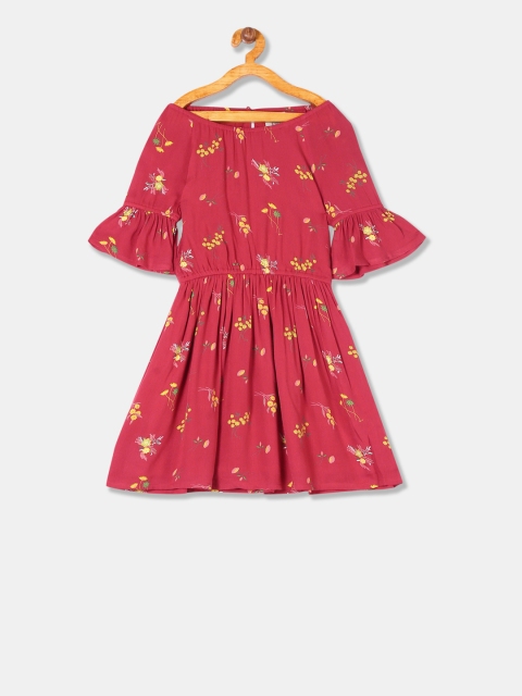 

Cherokee Girls Red Printed Fit and Flare Dress